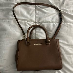 Michael Kors multi pocket small satchel crossbody